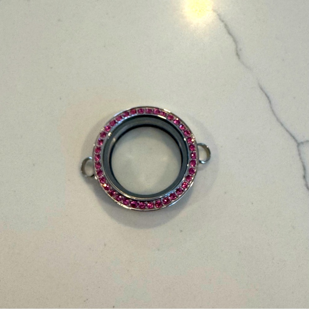 Pink Crystal Medium Wrist Locket